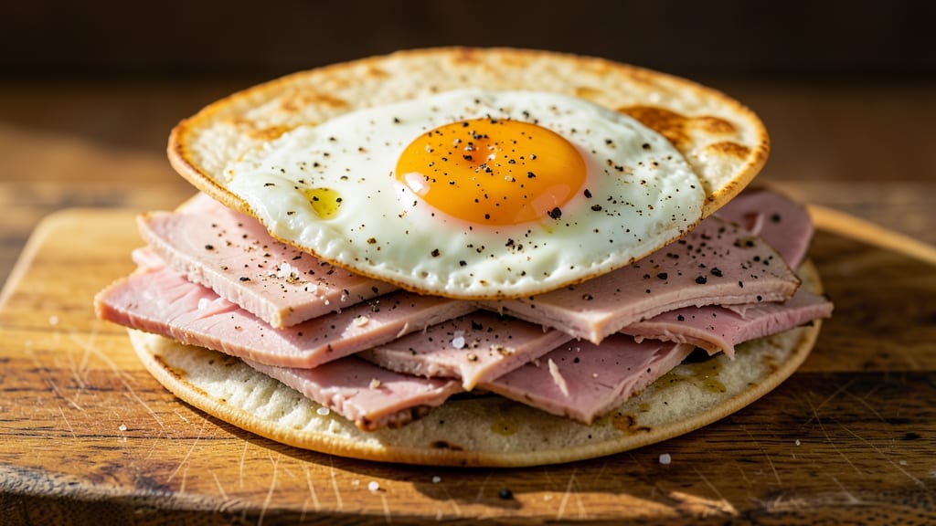 Turkey and Egg Sandwich Recipe: Crispy Tortilla Crunch with Runny Yolk Brilliance
