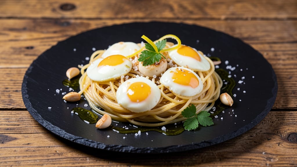 Angel Hair Pasta With Egg Recipe: Silky Ribbons and Poached Eggs in Lemon Butter