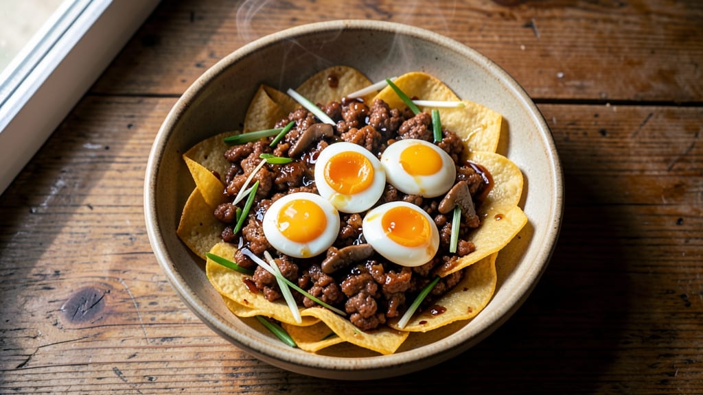Taiwan Egg Roll Recipe: Crispy Tortilla Cups with Savory Pork and Scallion Magic