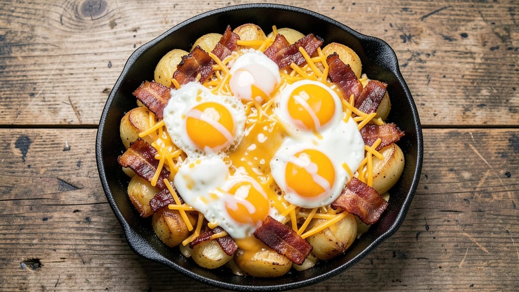 Bacon Egg Cheese Potato Casserole Recipe: Crispy Top, Melty Layers, One-Pan Magic
