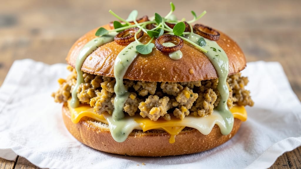 Vegetarian Egg Sandwich Recipe: Fluffy Tofu Scramble With Crispy Bread Hugs