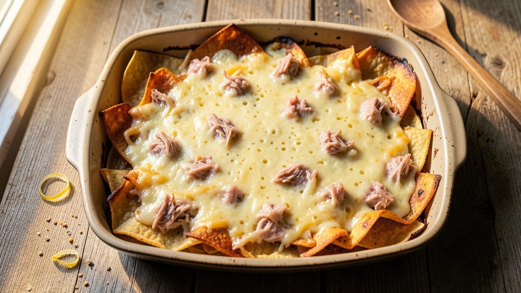 Tuna and Egg Casserole Recipe: Crispy Tortilla Layers with Fluffy Yolk Magic