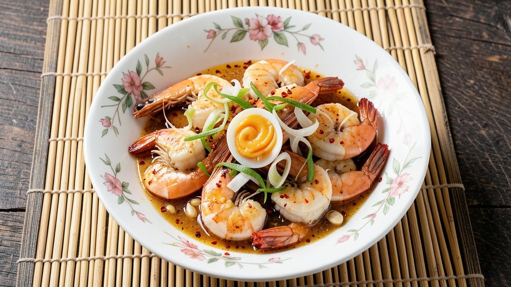 Shrimp With Salted Egg Chinese Recipe: Silky Yolk and Spicy Shrimp Fusion