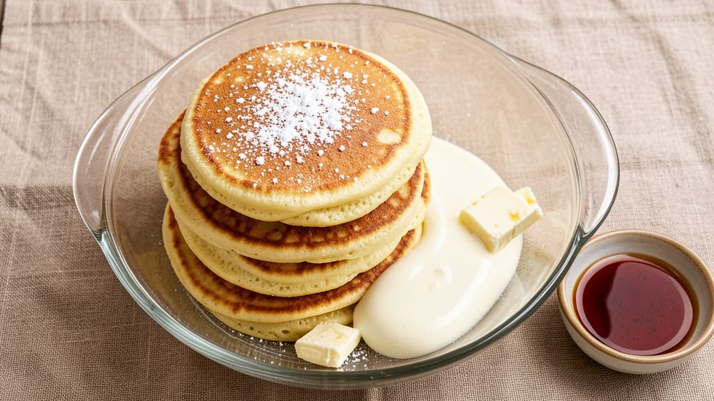 4 Egg Pancakes Recipe: Fluffy Stacks With Golden Yolk Magic