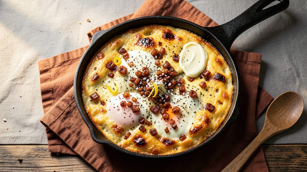 4 Egg Oven Frittata Recipe: Crispy Edges and Set Yolk Brilliance