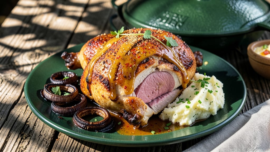 Smoked Chicken on Big Green Egg Recipe: Low-and-Slow Smoky Magic in Your Backyard