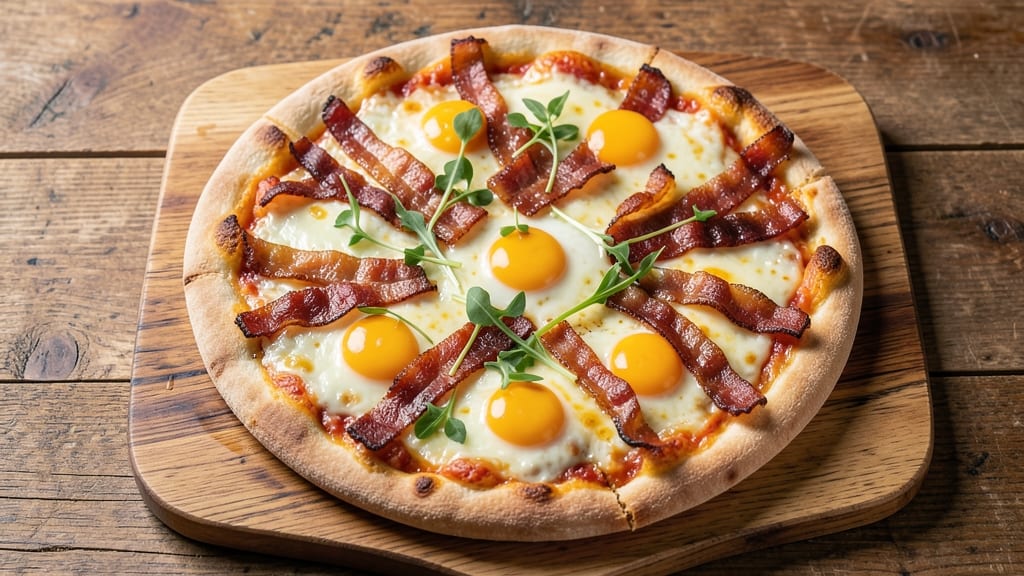 Bacon Egg Cheese Pizza Recipe: Crispy Crust With Melty Breakfast Layers