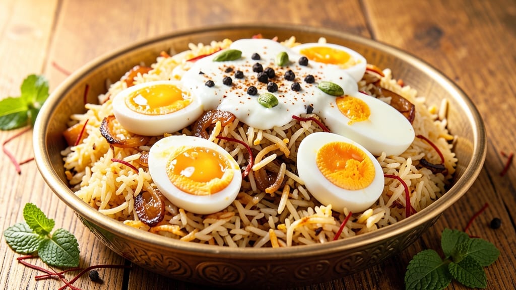 Thalassery Egg Biryani Recipe: Fragrant Spice-Infused Rice with Golden Eggs