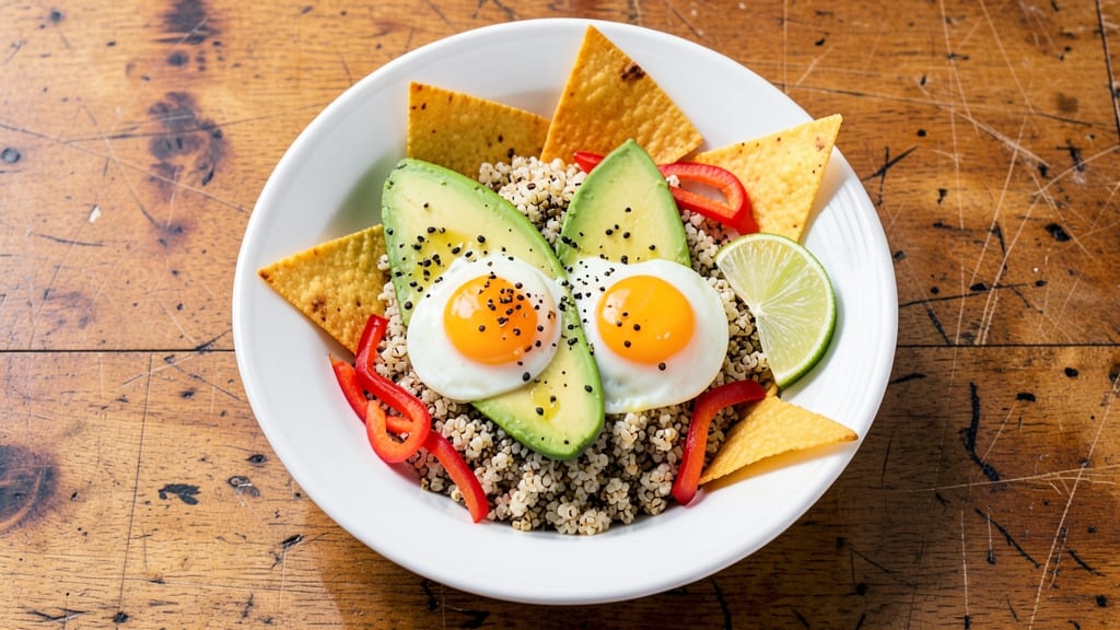 Avocado Egg Bowl Recipe: Crispy Tortilla Bites With Creamy Yolk Heart