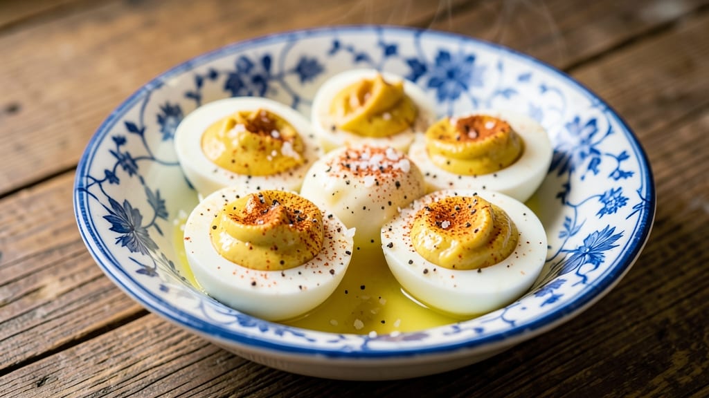 Vintage Deviled Eggs Recipe: Mustard-Yolk Creaminess With Crispy Paprika Topping