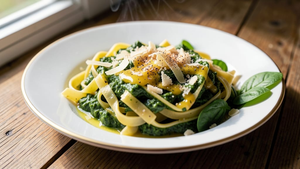 Spinach Egg Pasta Recipe: Crispy Tortellini With Silky Poached Eggs