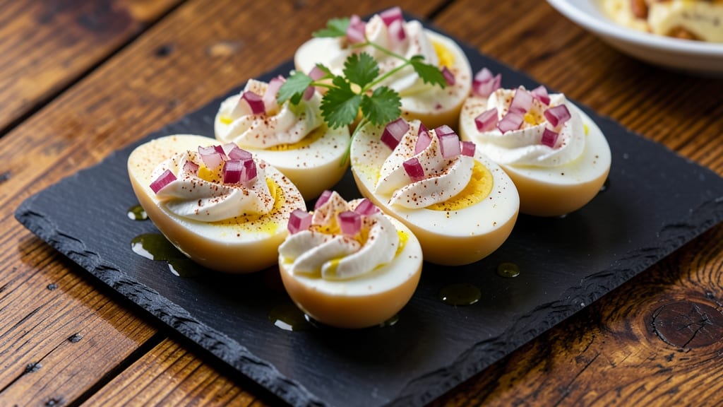 Sour Cream and Onion Deviled Eggs Recipe: Tangy Cream Cheese Twist on a Classic