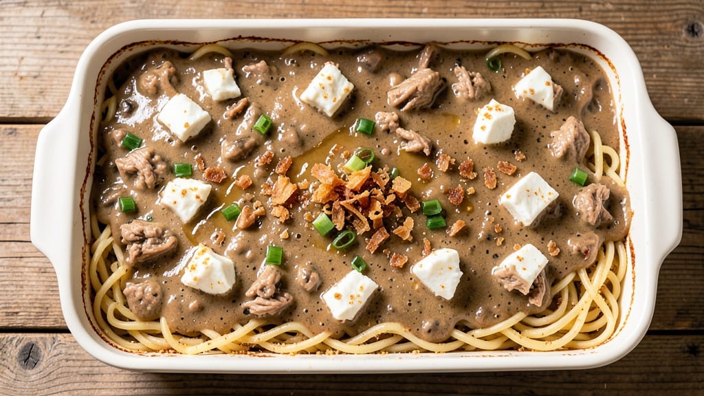 Tuna Casserole Recipe Egg Noodles Cream of Mushroom Soup: Creamy Mushroom Soup Comfort in One Pot