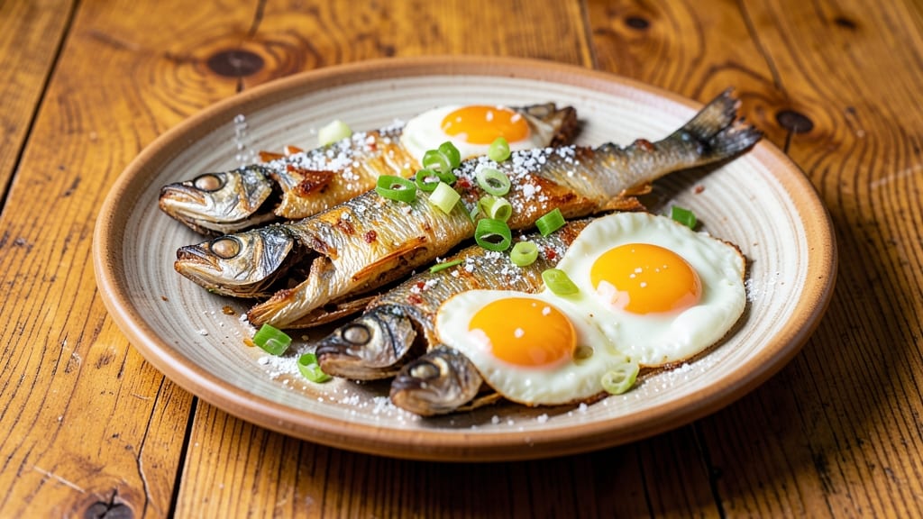 Silver Fish With Egg Recipe: Crispy Tortilla Cups Stuffed With Silky Yolk
