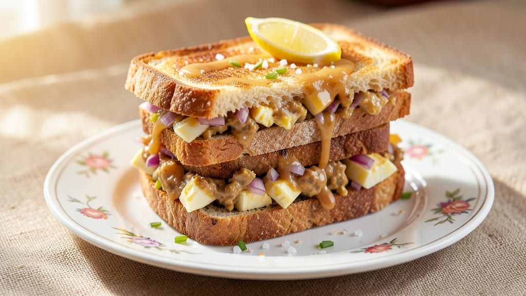 Yummy Egg Salad Sandwich Recipe: Crunchy Celery and Zesty Kick in 10 Minutes