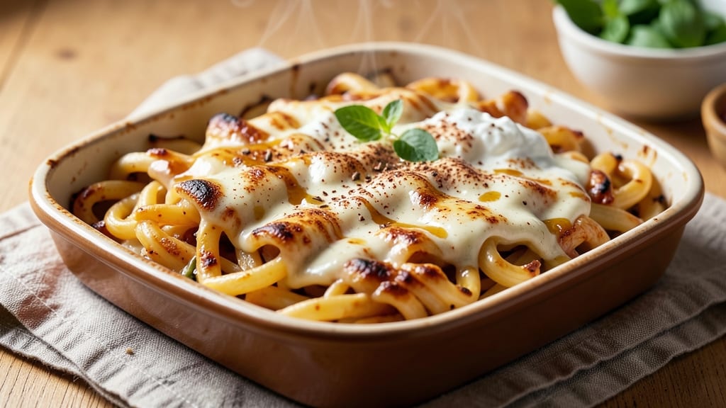 Sweet Kugel With Egg Noodles Recipe: Warm Spiced Custard Hugging Noodles
