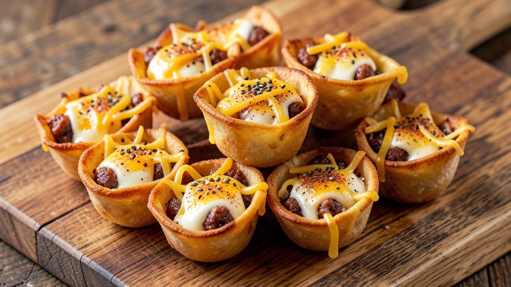 Southwest Egg Roll Recipe Air Fryer: Crispy Tortilla Cups Stuffed With Spicy Cheese and Sausage