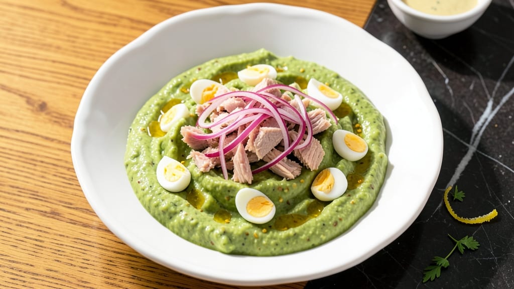 Avocado Tuna Egg Salad Recipe: Crunchy Toppings Meet Creamy Texture Magic