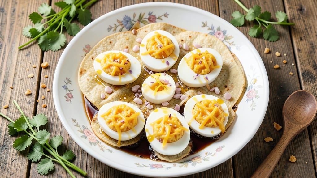 Stuffed Egg Pinoy Recipe: Fluffy Yolk Hearts Hugged by Crispy Tortilla Cups