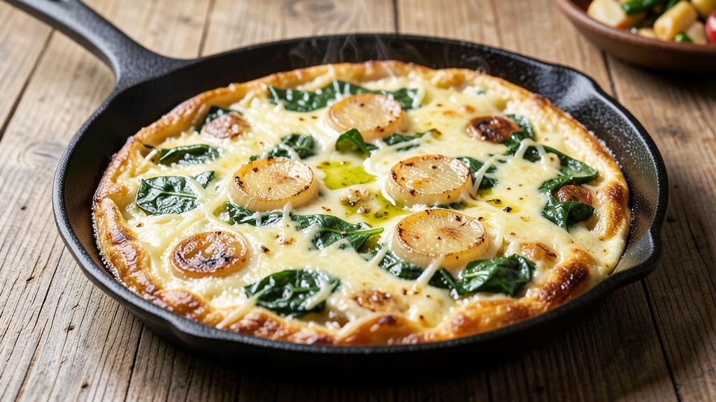 3 Egg Frittata Recipe: Crispy Edges, Runny Yolk Center Magic