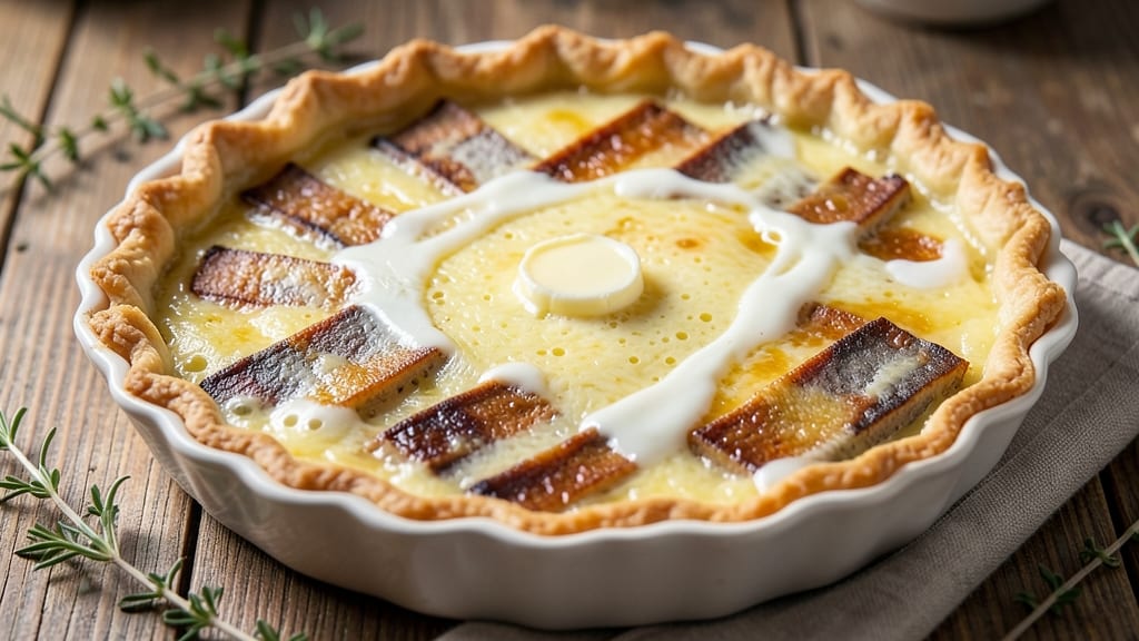 3 Egg Quiche Lorraine Recipe: Bacon-Infused Crust and Silky Egg Ribbons