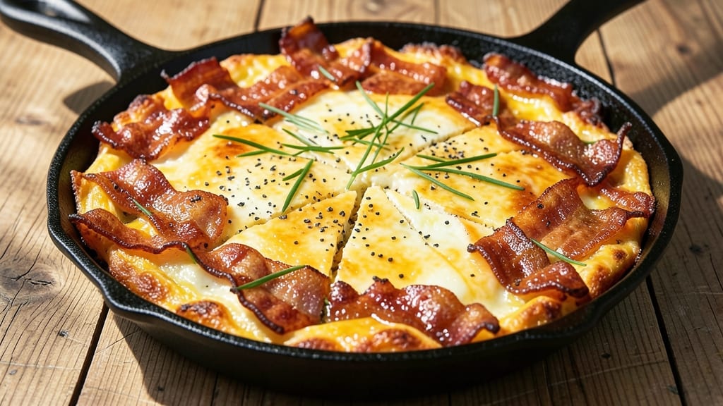 Bacon and Egg Frittata Recipe: Crispy Edges Meet Runny Yolk Magic