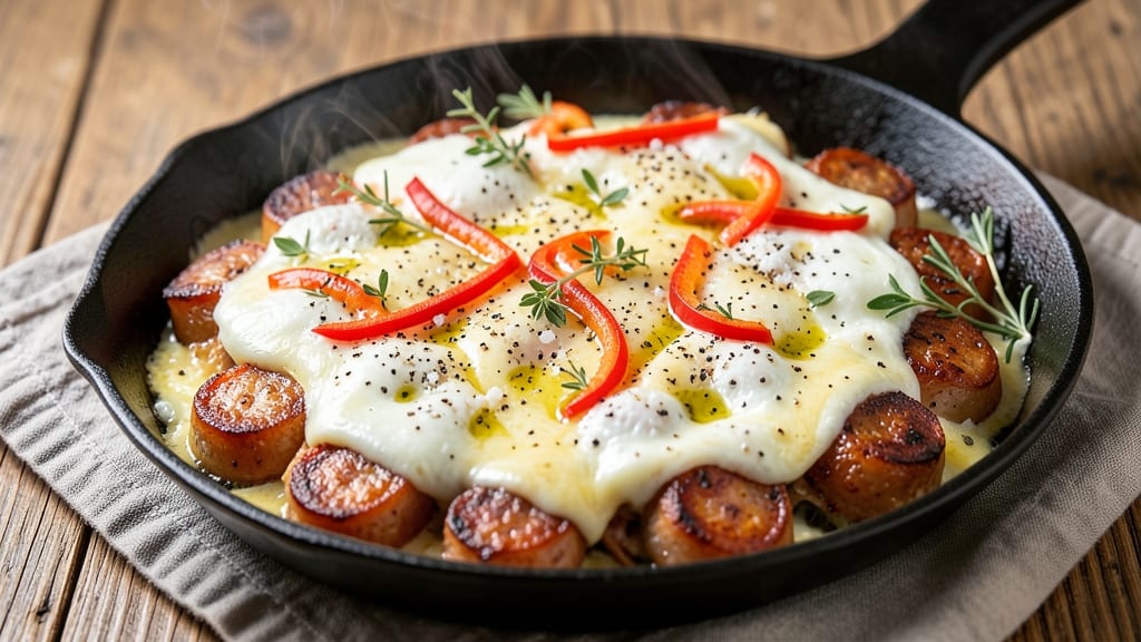 Turkey Sausage Egg Bake Recipe: One-Pan Breakfast with Crispy Top and Savory Layers