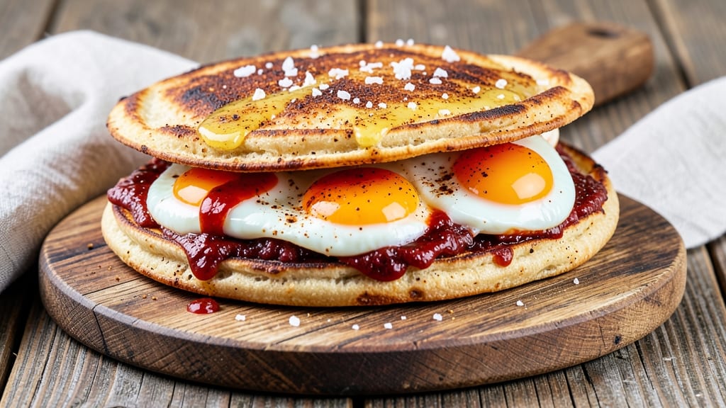 Spicy Egg Sandwich Recipe: Fiery Tortilla Crunch With Runny Yolk Magic