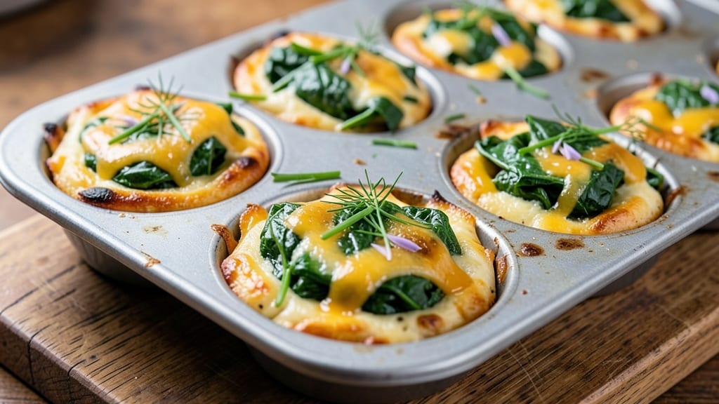 Spinach Egg White Frittata Bites Recipe: Crispy Edges and Herbed Yolk Brilliance