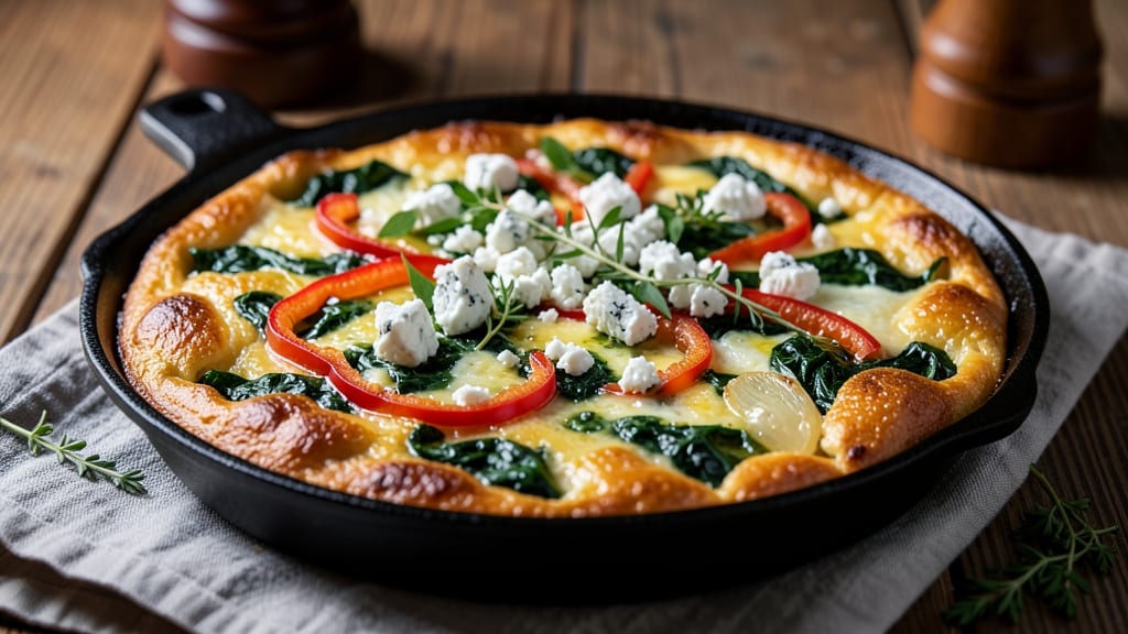 2-Egg Frittata Recipe: Crispy Edges, Runny Yolk Magic