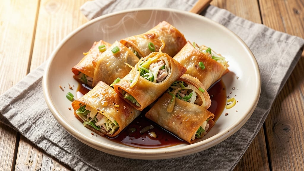 Spring Roll Egg Roll Recipe: Wonton-Wrapped Breakfast Bites With Runny Yolk Magic