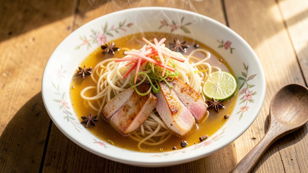 Vietnamese Egg Drop Soup Recipe: Fragrant Ginger and Star Anise Broth